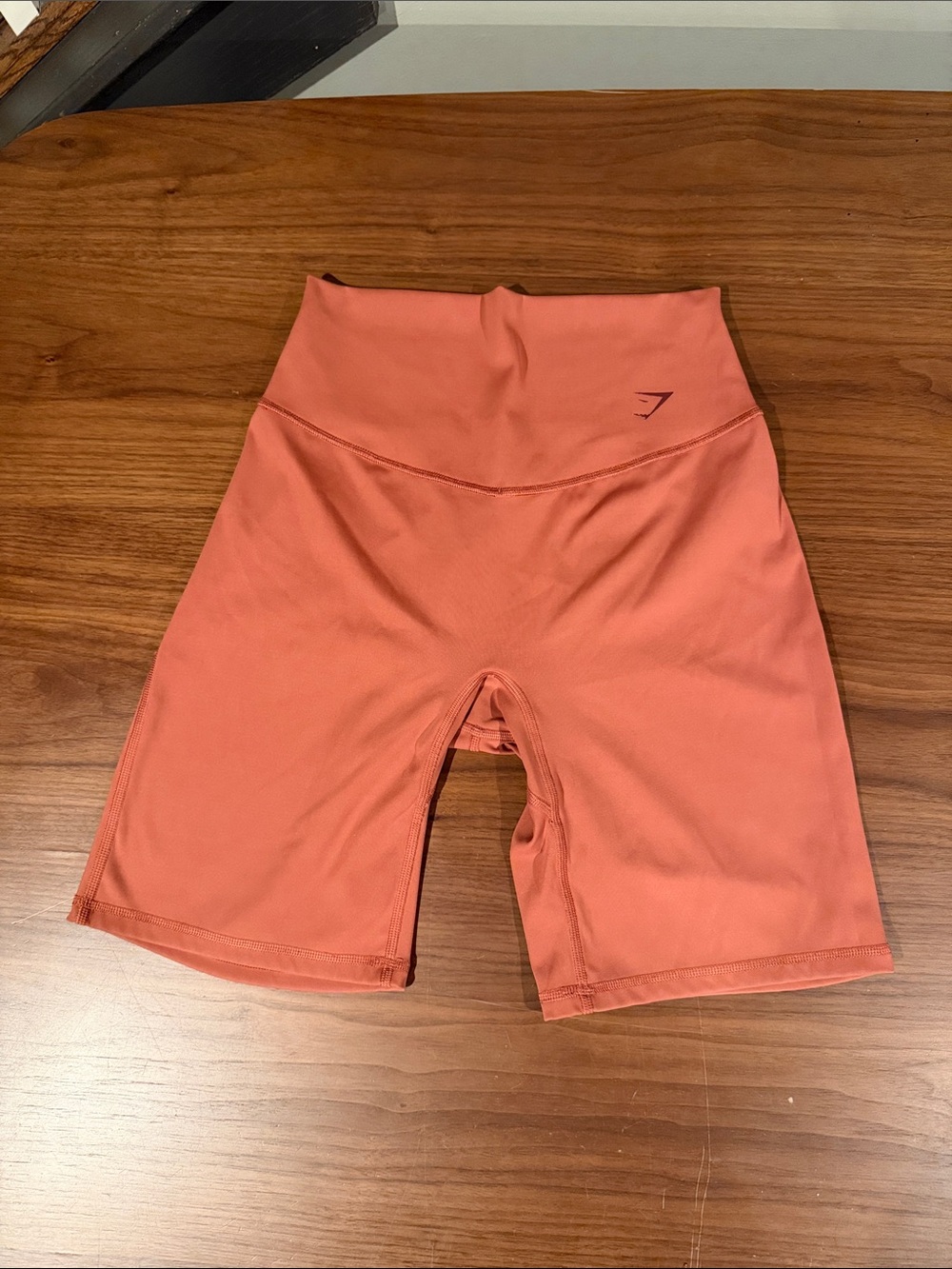 Gymshark High-Waist Bike Shorts - Coral